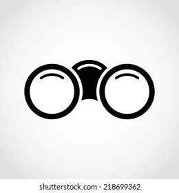 Binoculars Icon Isolated on White Background