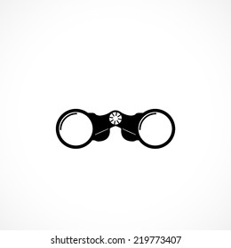 binoculars icon isolated on white background