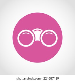 Binoculars Icon Isolated on White Background