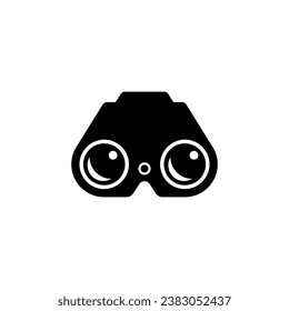 Binoculars icon isolated on a white background.