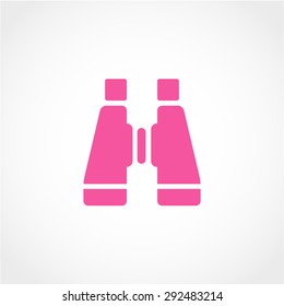Binoculars Icon Isolated on White Background