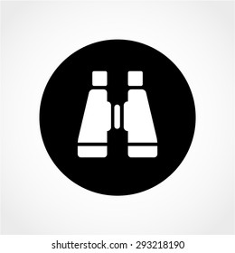 Binoculars Icon Isolated on White Background