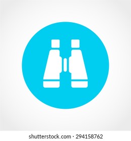 Binoculars Icon Isolated on White Background