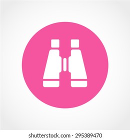 Binoculars Icon Isolated on White Background