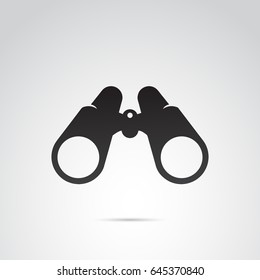 Binoculars icon isolated on white background. Vector art.