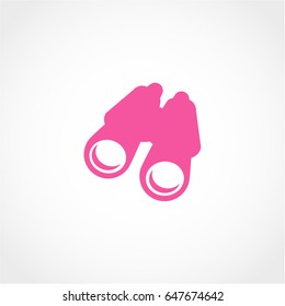 binoculars Icon Isolated on White Background