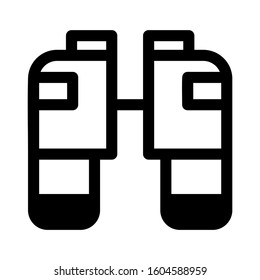 binoculars icon isolated sign symbol vector illustration - Collection of high quality black style vector icons
