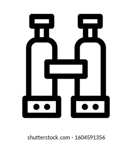 binoculars icon isolated sign symbol vector illustration - Collection of high quality black style vector icons
