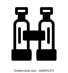 binoculars icon isolated sign symbol vector illustration - Collection of high quality black style vector icons
