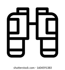 binoculars icon isolated sign symbol vector illustration - Collection of high quality black style vector icons
