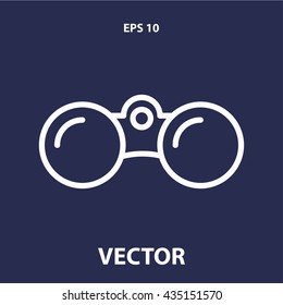 binoculars icon. binoculars line icon