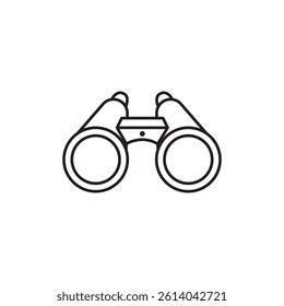 binoculars icon line art vector