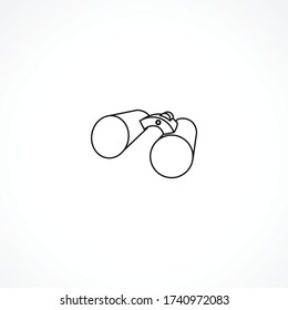 binoculars icon. binoculars line icon. binoculars isolated line icon