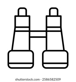 Binoculars icon in line style