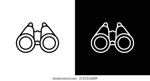 Elemento do logotipo do ícone binóculos. Ilustração vetorial. EPS10