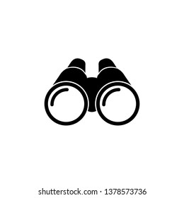 Binoculars icon, logo isolated on white