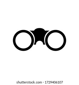 Binoculars icon, logo isolated on white background