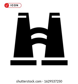 binoculars icon or logo isolated sign symbol vector illustration - high quality black style vector icons
