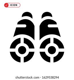 binoculars icon or logo isolated sign symbol vector illustration - high quality black style vector icons
