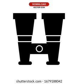 binoculars icon or logo isolated sign symbol vector illustration - high quality black style vector icons
