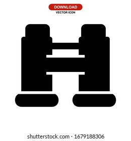 binoculars icon or logo isolated sign symbol vector illustration - high quality black style vector icons
