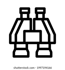 binoculars icon or logo isolated sign symbol vector illustration - high quality black style vector icons
