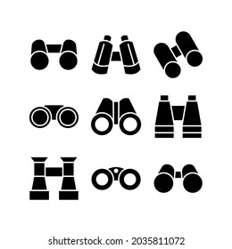 binoculars icon or logo isolated sign symbol vector illustration - Collection of high quality black style vector icons
