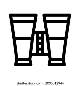 binoculars icon or logo isolated sign symbol vector illustration - high quality black style vector icons
