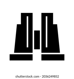 binoculars icon or logo isolated sign symbol vector illustration - high quality black style vector icons
