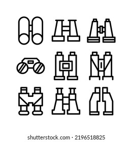 binoculars icon or logo isolated sign symbol vector illustration - Collection of high quality black style vector icons
