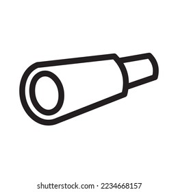binoculars icon or logo isolated sign symbol vector illustration - high quality black style vector icons