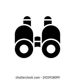 Icono de binoculares sobre fondo blanco. Perfecto uso para web, patrón, diseño, icono, ui, ux, etc.