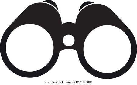 Binoculars icon on white background.