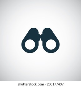 binoculars icon on white background 
