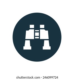 binoculars icon on white background 