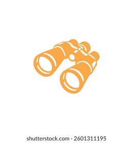Binoculars icon on white background. Flat icon isolated on white background