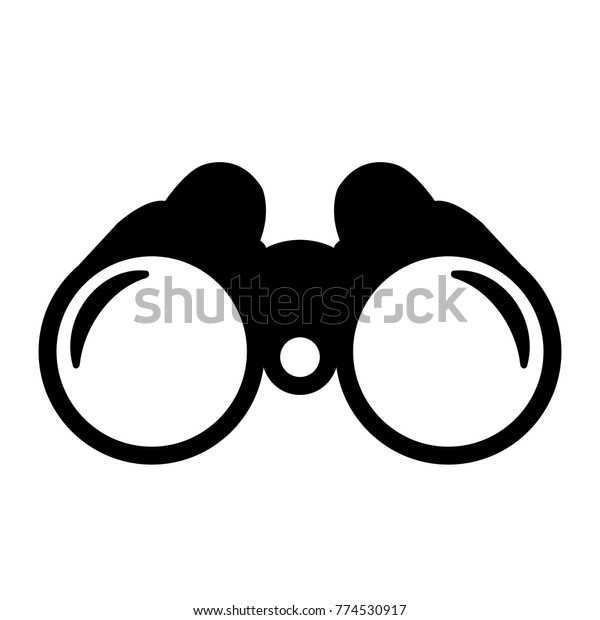Binoculars Icon On White Background Stock Vector (Royalty Free) 774530917