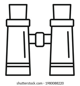 Binoculars icon. Outline Binoculars vector icon for web design isolated on white background