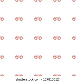 binoculars icon pattern seamless white background. Editable outline binoculars icon. binoculars icon pattern for web and mobile.