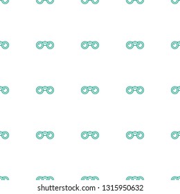 binoculars icon pattern seamless white background. Editable outline binoculars icon. binoculars icon pattern for web and mobile.