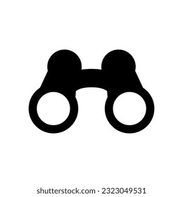 Binoculars icon. Search icon. Attribute of the army and navy. Symbol of observation or magnification. Reconnaissance device.