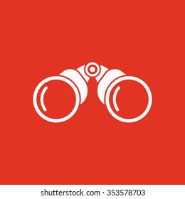 The binoculars icon. Search symbol. Flat Vector illustration