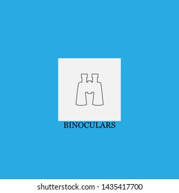 binoculars icon sign signifier vector