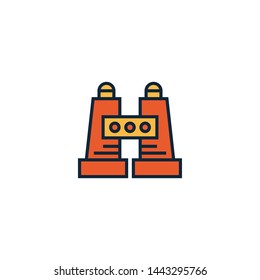 binoculars icon sign signifier vector