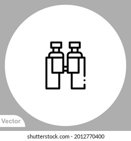 Binoculars icon sign vector,Symbol, logo illustration for web and mobile