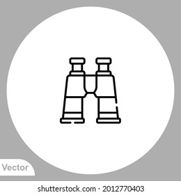 Binoculars icon sign vector,Symbol, logo illustration for web and mobile