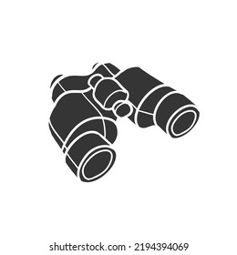 Binoculars Icon Silhouette Illustration. Adventure Vector Graphic Pictogram Symbol Clip Art. Doodle Sketch Black Sign.