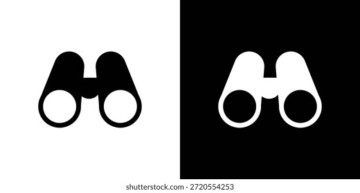 Binoculars icon. Simple high quality pictogram. Modern solid style