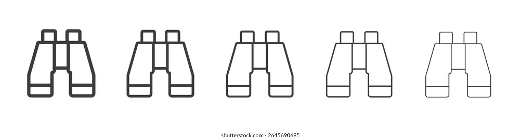 Ícone binóculos ilustração simples logotipo arte