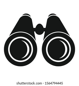 Binoculars icon. Simple illustration of binoculars vector icon for web design isolated on white background